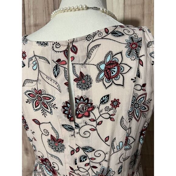 H&M Light Pink Floral Dress Sleeveless Size 6 - Picture 5 of 9